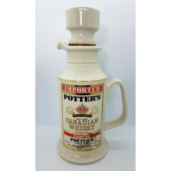 Potter's Other - Potters Canadian Whisky Bottle Decanter Don Schreckengost 1979 Whiskey